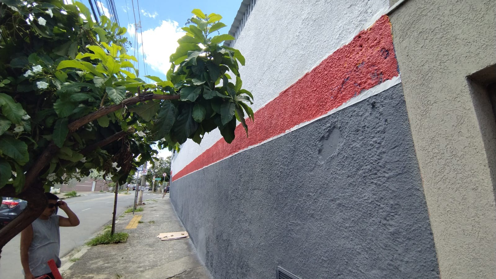 Pintura externa do centro de manutenção