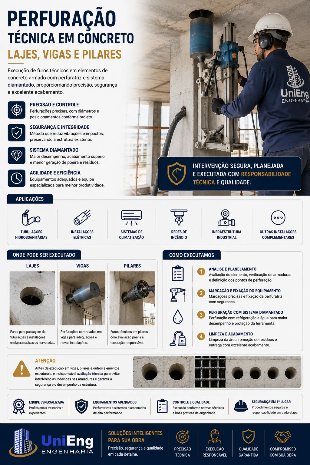 Perfuração Técnica em Concreto